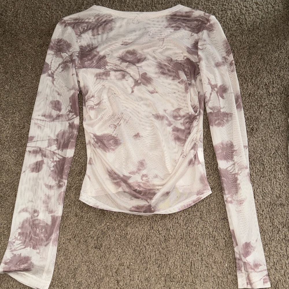 Mesh roses long sleeve